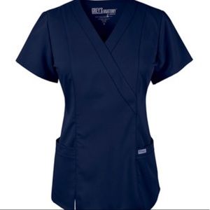 Grey’s Anatomy Mock Wrap scrub top